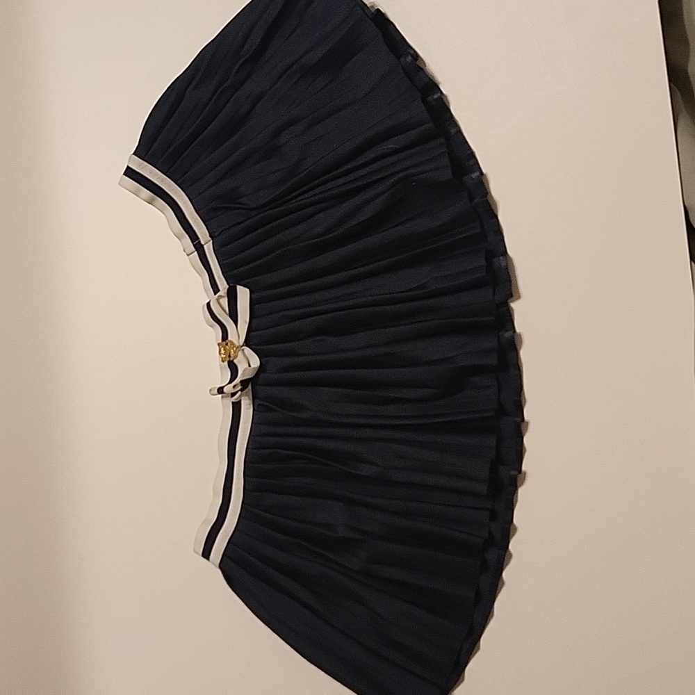 Juicy Couture Surf Royalty mini short pleated beach tennis skirt navy blue